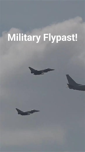 RARE! 2 Typhoons & Poseidon Fly Together Over RAF Marham! 🇬🇧 #military #shorts
