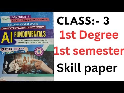 Class:-3| AI and its subfields| first degree first semester AI classes|history of al & evolution