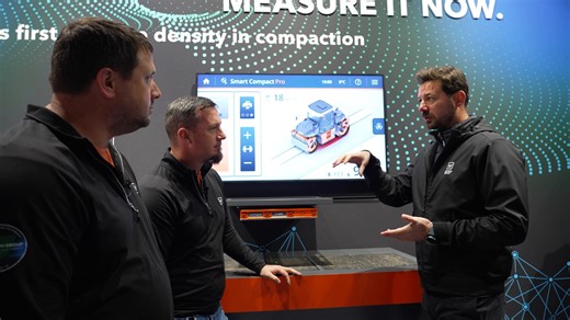 6.9K views · 98 reactions | Smart Compact Pro from Hamm: Just like a missing piece of the puzzle, the real-time measurement of asphalt density is integrated into automated compaction with Smart Compact. In an interview with Tyler and Terry, Dr. Axel Mühlhausen – Product Manager for Digital Solutions at roller manufacturer Hamm – details the benefits of the new Smart Compact Pro system and explains why this development is so important for asphalt compaction. | Wirtgen Group | Facebook