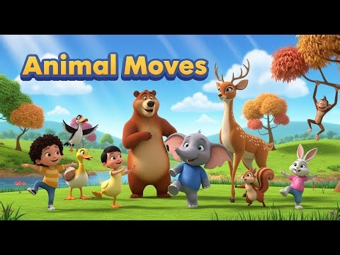 Move and Learn with Animals Moves | Kids’ Sing & Dance Song