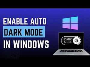 Windows 11 Auto Dark Mode Setup (Day/Night Theme Switch)