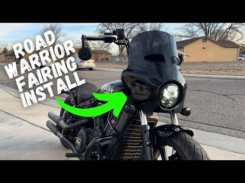 Memphis Shades Road Warrior Motorcycle Fairing, Install on an Indian Scout, Part 1