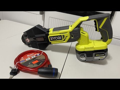 Ryobi Bolt Cutter vs Bike Lock Cable