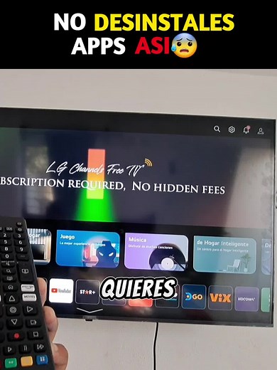 Cómo desinstalar aplicaciones en tu Smart TV fácilmente