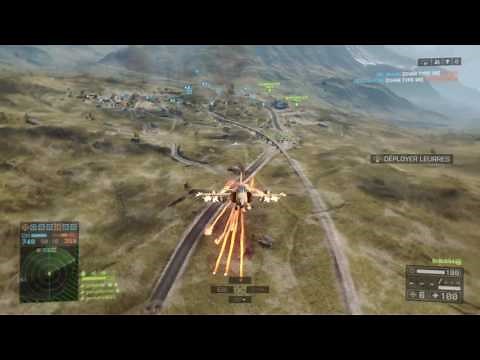 Battlefield 4 jet vs AA Tank trick