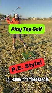 Play Top Golf! PE Style! Golf Activity for Physical Education! #physed #peteacher