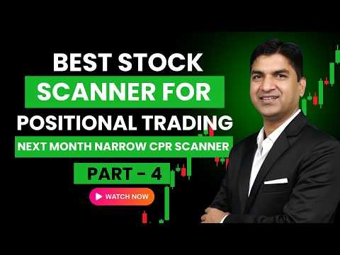 How to use Monthly Narrow CPR Scanner For Trading | #stockselection #stocks #trading