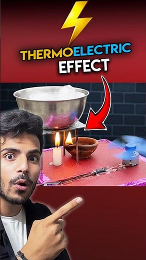 The Thermoelectric Effect 🔥| Physics Working model | #creative #innovation #sciencefacts