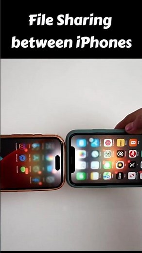 Airdrop File sharing on iPhones is so easy. Simple and fast