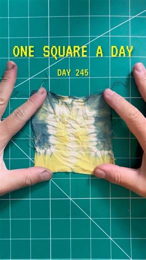 Day 245 making the natural dye tie dye square quilt