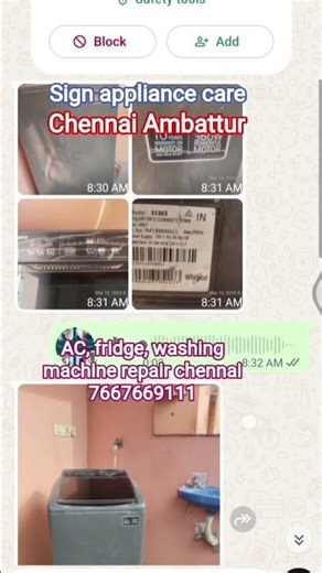 Whirlpool washing machine repair Chennai Ambattur