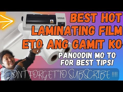 BEST HOT LAMINATING FILM TIPS FOR BUSINESS | MATERIALS THAT I USE FOR MY LAMINATING BUSINESS