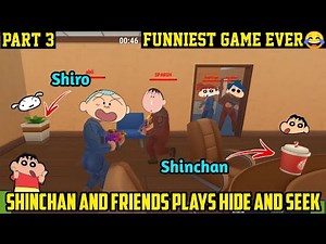 Shinchan and his friends plays funny hide and seek in hide online hunter vs props😂 | funny moments 🤣