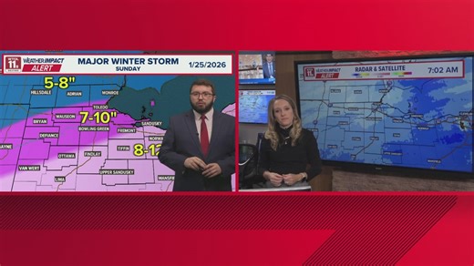 Weather Impact Alert Day: Road conditions, updated snowfall totals and the latest WTOL 11 forecast