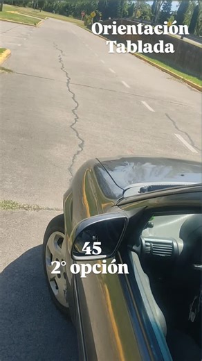 Segunda opción para estacionar en 45 en el examen práctico de la tablad ( la matanza) esta opción es válida en el examen por eso la practicamos | Chango Autoescuela