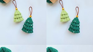 圣诞树钩织视频教程