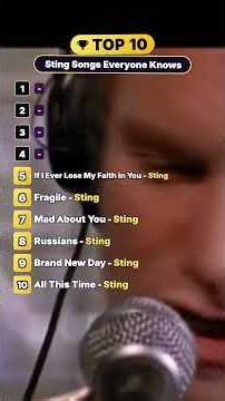 Top 10 Sting Songs Of All Time! 🔥👑 #sting #classicrock #sting #80smusic #90smusic #90ssongs #songs