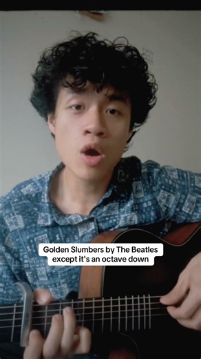 Golden Slumbers - The Beatles (Vocal Cover) 💤 #Shorts