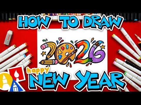 How To Draw 2026 Happy New Year!