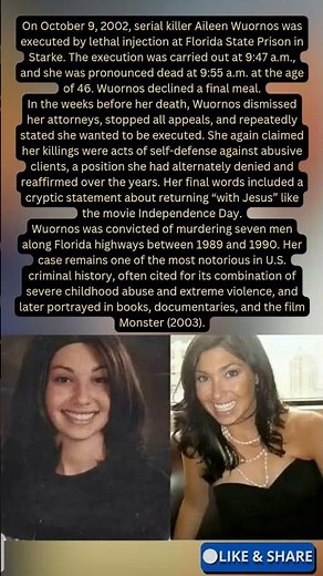 Aileen Wuornos: The Final Chapter of America’s Most Infamous Female Serial Killer