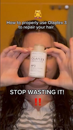 How to use Olaplex 3 to repair your hair at home 💁‍♀️🤔#hairtutorial #haircare #hairtreatment