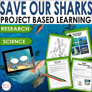 Sharks Research - Project Based Learning Science - Sharks STEM PBL Unit