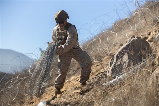 ‘Historic’ concertina wire project underway along Southwest border