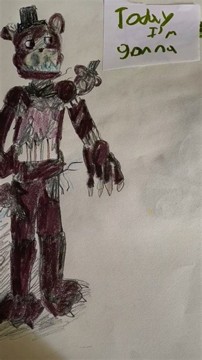 nightmare Freddy #fnaf #amazing #art #cute #funny #fyp #fnaf4 #nightmarefreddy #trending # #wacky