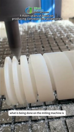 High-Efficiency Nylon Rod Machining for Box Sorting Screws #machine #cncmill #cnc #factory