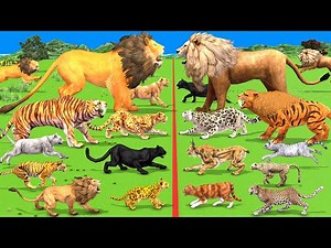 Animal Epic Battle Prehistoric Big Cats VS Modern Big Cats Rumble Animal Revolt Battle Simulator