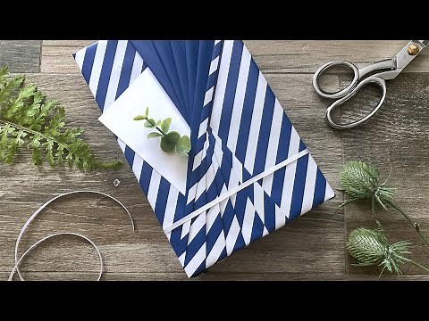 Twisted Bow Gift Wrapping (Reversible Paper) | Gift Wrapping Ideas