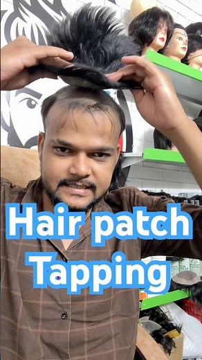 fix tape on hair patch,hair #shorts #trending #hair
