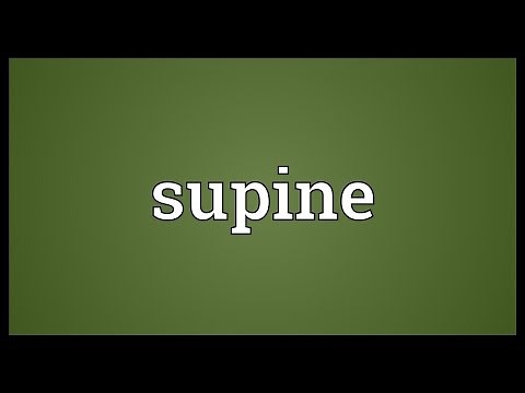 Supine Meaning