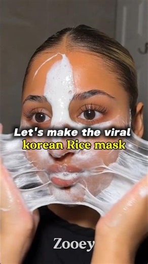 Let's make the viral korean rice mask 💫 #aesthetics #korean #glassskin #beautytips