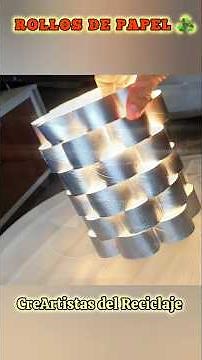 Awesome LAMP made with TOILET PAPER ROLLS and a BOTTLE ♻️ Functional and Easy to Make 👍