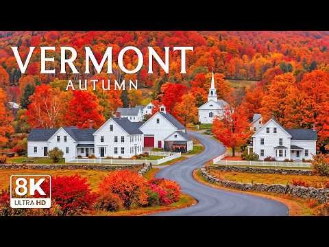 Vermont Autumn 8K | Timeless Autumn Beauty – Woodstock, Stowe & Quechee Gorge