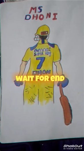 Ms dhoni drawing 🥰#art #poisonbaby #sketch with Priyanshu