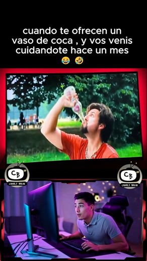 Cuando te ofrecen un vaso de coca y tu venias cuidante mucho 🤣🤣🤣 | Charly Break