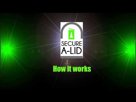 Wheelie bin lock - Secure A Lid