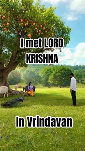 I met Krishna ji in Vrindavan #viral #trending