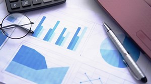 Business Analysis Documents with Graphs and Charts | Premium Stock Video Footage