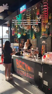 Back 2 the Video Store is now open! 🍿📼 Get tickets to this ’90s-themed video store bar experience that will include: 🎥 TV/Film scenes turned into photo moments 🍹 Cocktails inspired by your favorite movies 🍕 Retro-themed food and drinks available on-site more! | Austin Bucket List