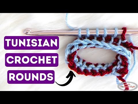 How to Cro-Hook - TUNISIAN CROCHET in the ROUNDS