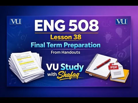 Eng508 Short Lecture 38 Semantics and Pragmatics Final Term