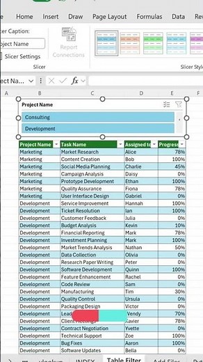 How to add filters in excel