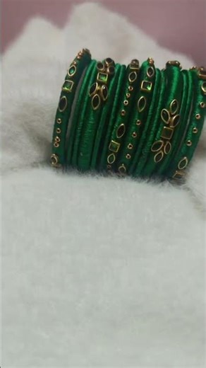 silk thread bangles #bangles #handmade#making