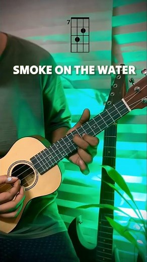 Smoke On The Water (Deep Purple) Ukulele Tutorial || Smoke On The Water Ukulele Lesson #shorts