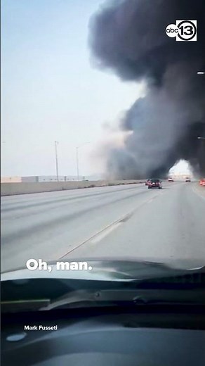 Bridge collapses after tanker catches fire