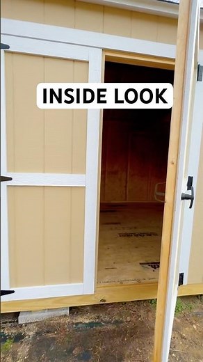 INSIDE A 10X12 SHED WITH LOFT | ShedToday #ShedBuilder #BackyardShed #Interior