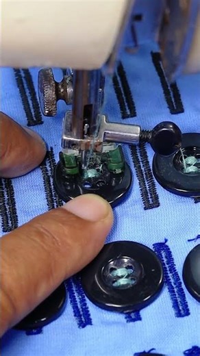 Sewing Button Using Sewing Machine Made Simple and Effective #sewingideas #fixclothes #sewinglesson